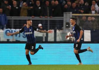 El Inter impone su ley ante el Lazio con doblete de Icardi