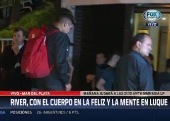 La acalorada llegada de River a Mar del Plata por la Copa