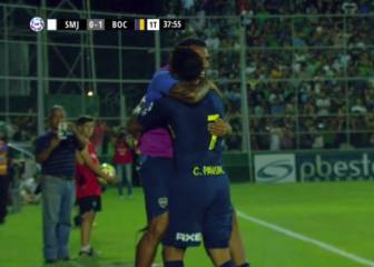 Pavón dedicó su gol a Tevez