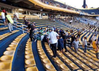 Un hincha de Central se cayó en el Gigante y está grave