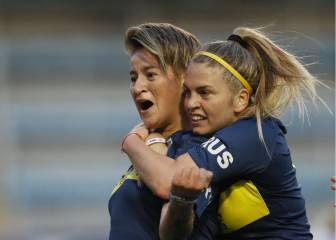 Las Gladiadoras golearon y festejaron en La Bombonera