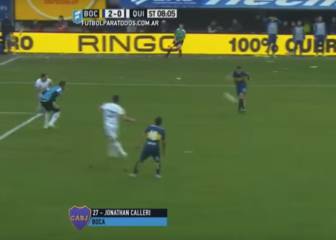 Otras rabonas en La Bombonera...el gol de Calleri a Quilmes en la vuelta de Tevez