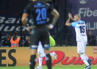 El gol de Lisandro López para poner en ventaja a Racing