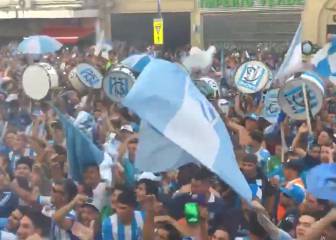 Así se vivió el banderazo de Racing desde dentro del micro