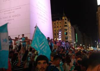 El Obelisco recibe los festejos del campeón