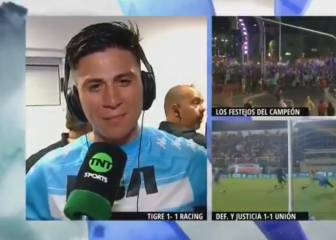 El 'Churry' Cristaldo se acordó de Ricardo Centurión en el festejo