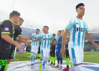 Defensa y Justicia recibió con pasillo a Racing en el Cilindro