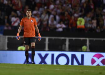 River trabajó en Ezeiza y espera por Armani para el jueves