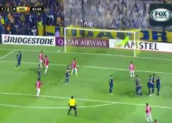 ¡Espectacular atajada de Andrada para salvar a Boca del gol!