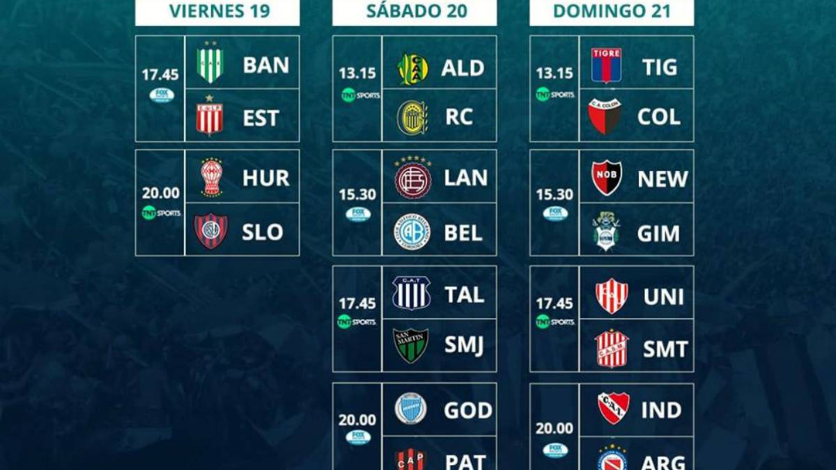 Copa De La Superliga Horarios Partidos Y Fixture De La Vuelta De La Primera Ronda As Argentina