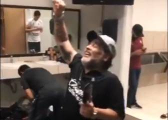 El bailecito de Maradona para celebrar el pase a las semis