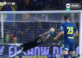 Voló Andrada: salvó a Boca ante Central con una mano increible