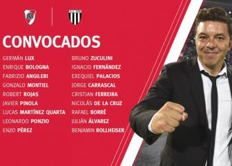 Gallardo confirmó los convocados para el martes