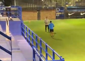 Salvio ya se entrena con Boca
