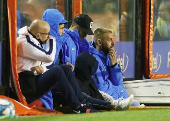 ¡De Rossi llegó a La Bombonera con el equipo y vivió el partido a pie de cancha!