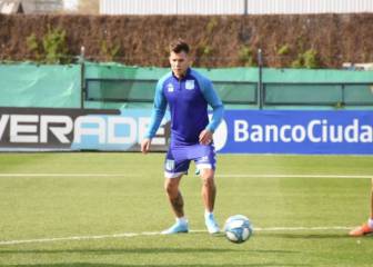 Reniero compartió su primer entrenamiento en Racing
