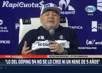 Así fue la presentación de Maradona como DT de Gimnasia