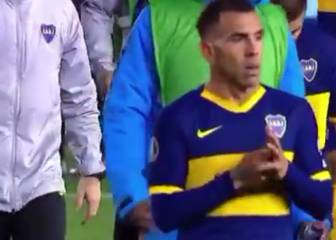 El criticado gesto de Tévez justo después de perder con River