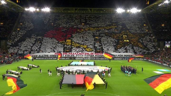 El mosaico de los hinchas con el gol de Götze en la final del Mundial 2014