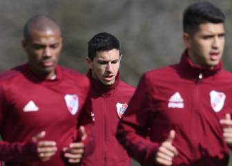 Scocco volvió a entrenarse diferenciado en Ezeiza