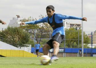 Obando se golpeó durante la práctica y asustó a todos