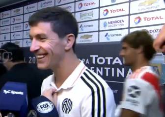 Sus compañeros en River hacen fuerza ante las televisiones: 