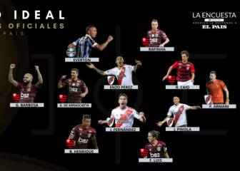 Cuatro jugadores de River en el once ideal de Sudamérica