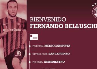 Lanús oficializó la contratación de Belluschi