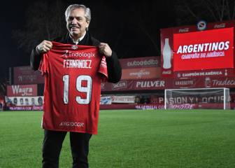 Alberto Fernández calificó de “poco transparente” al fútbol argentino