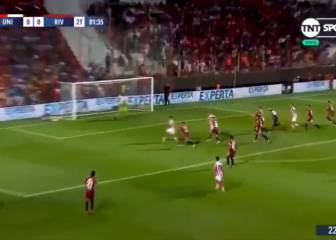 ¡Golazo de Bou para abrir el partido en Santa Fe contra River!