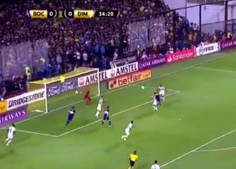 Una obra de arte directa al museo de Boca: centro de Fabra y cabezazo de nueve de Salvio