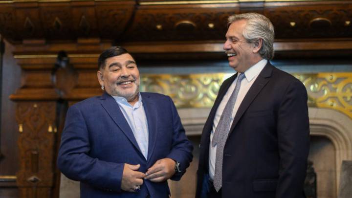 Maradona alabó a Fernández y criticó a Mauricio Macri