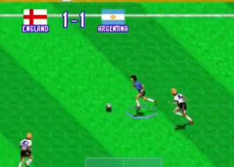 El 'Gol del siglo': así se ve la jugada de Maradona en un videojuego 'retro'