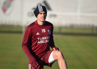 River se entrenó sin Centurión, que volvió a dar positivo