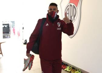 El plantel de River se entrenó en el hotel con un corredor seguro