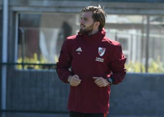 Centurión volvió a entrenarse con el plantel de River