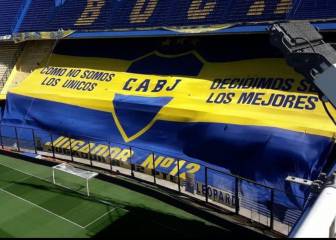 Las banderas dicen presente: así está la Bombonera, ahora