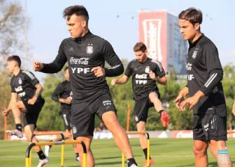 Los once que probó Scaloni