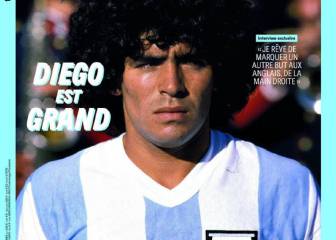 Maradona hace sangre de los ingleses en France Football