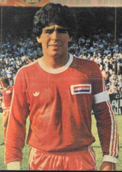Maradona, en sus comienzos con Argentinos Juniors.