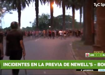 ¿Fútbol argentino sin público? Hubo incidentes en la previa del Newell's - Boca