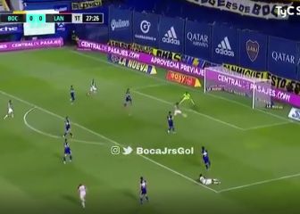 La zaga de Boca fue invisible, así abrió el marcador Orsini