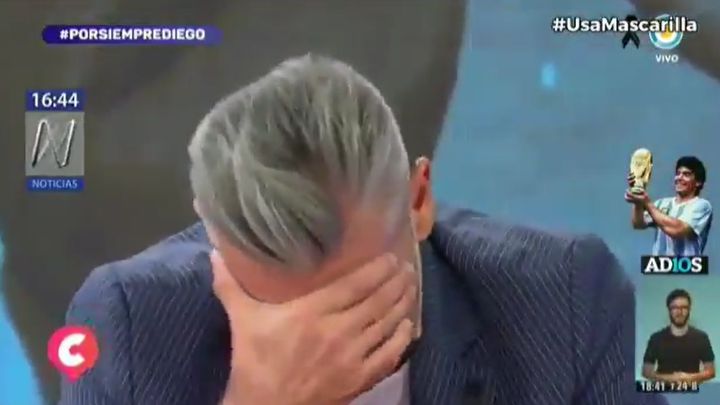 Sergio Goycochea rompe a llorar al recordar a Diego Maradona en la TV Pública de Argentina