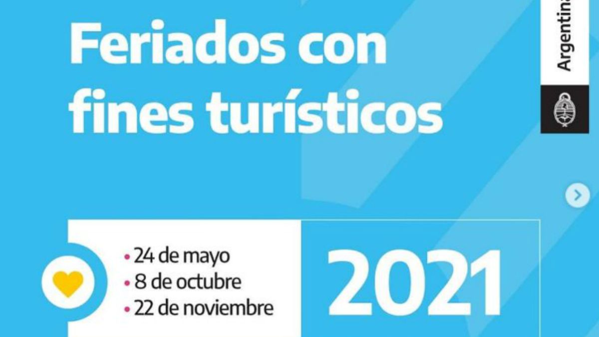 Feriados 2021: ¿qué puentes turísticos ha fijado el gobierno? - AS Argentina