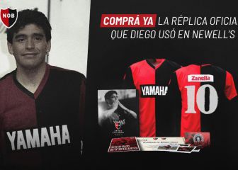 Newell's sacó a la venta una réplica de la camiseta que usó Maradona y que mostró Messi