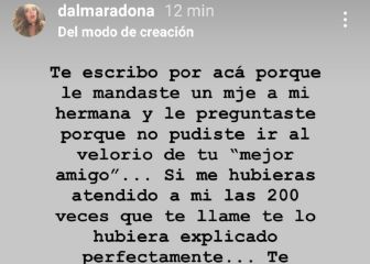 El duro mensaje de Dalma Maradona y a Matías Morla