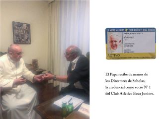 El Papa Francisco, socio de Boca