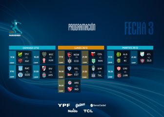 Copa Diego Maradona: horarios, partidos y fixture de la fecha 3