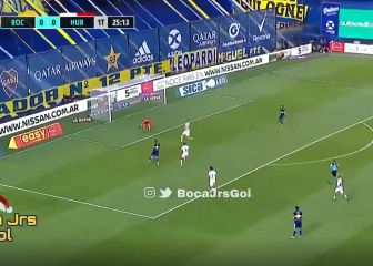 Fútbol de salón en Boca para el gol más fácil de Wanchope