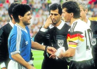 La historia de los botines de Matthäus que usó Maradona